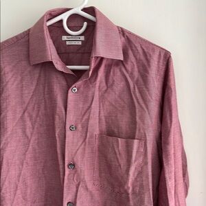 Van Heusen Burgundy Button-Up Shirt